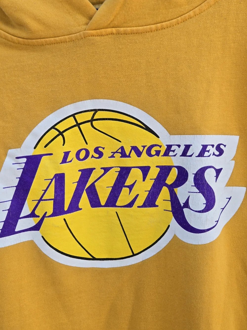 Majestic BigmanLos Angeles Lakers Gold Pullover Hoodie 2xl Tall